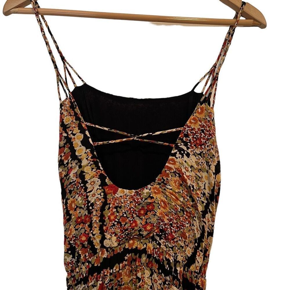 Free People Valerie Tiered Open Back Spaghetti Strap Floral Maxi Dress Size XS - Picture 7 of 11